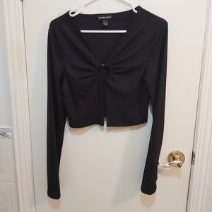 🤯2/$15 Streetware Society Black Longsleeve Top Size Medium (M)